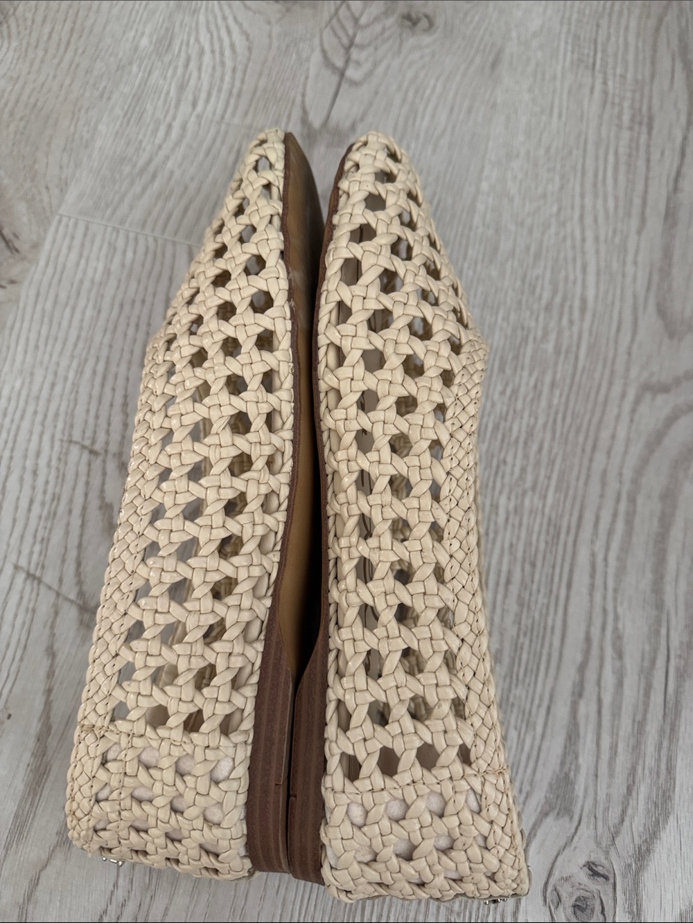 Sam Edelman Women's Shira Woven Flats Ivory size7.5 - Picture 8 of 9